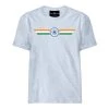 CHRIS CROSS Indian Flag T-Shirt - White Melange
