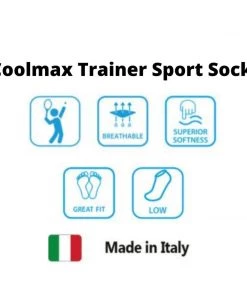 OPEN BOX BARGAINS Horizon Socks Coolmax Trainer Sport Socks | UK 3 1/2 - 7 | EU 36 - 40 Shoes, Socks, Headwear And Gloves