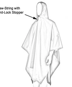 QUIPCO Thunder Rain Poncho - Grey Adventure Travel Clothing