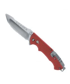 GERBER Hinderer Rescue - Serrated, Sheath - Tactical Survival Knives And Multi-tools