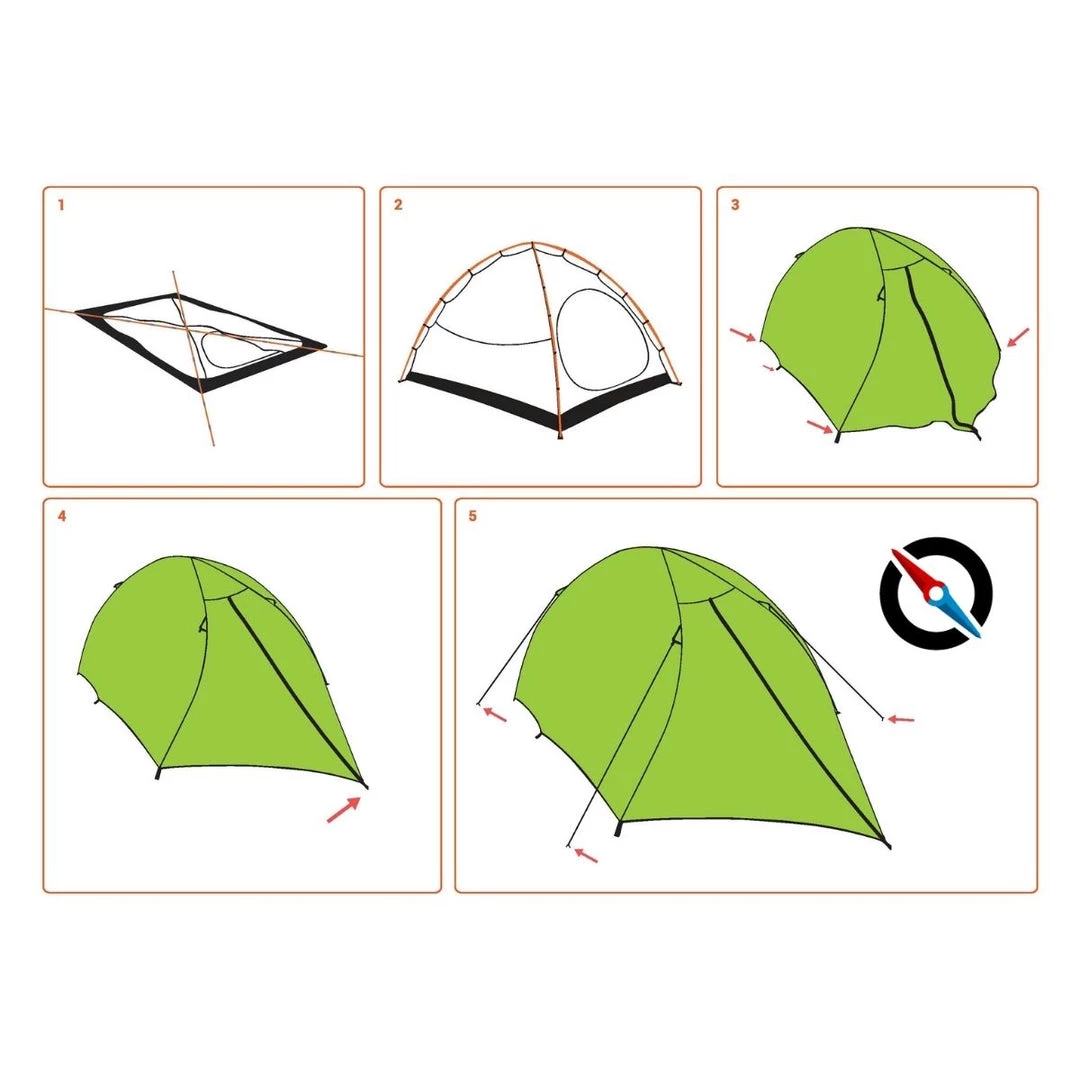 QUIPCO Gecko 2-Person Camping Tent (Fibreglass Poles) Camping Tents 2 QUIPCO Gecko 2-Person Camping Tent (Fibreglass Poles) Camping Tents