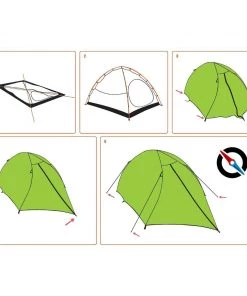 QUIPCO Gecko 2-Person Camping Tent (Aluminium Alloy Poles)