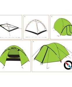 QUIPCO Gecko 3+ Camping Tent V2.0 (Fibreglass Poles)
