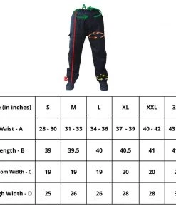 MOTOTECH Hurricane Rain Overtrousers - Waterproof Pants - Black Lifestyle Motorbiking Apparel