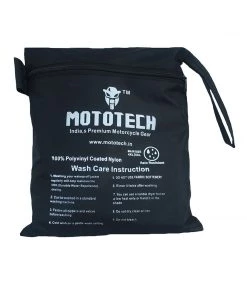 MOTOTECH Hurricane Waterproof Rain Overjacket - Black