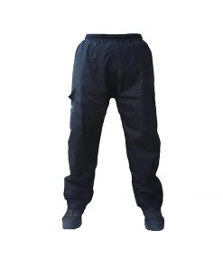 MOTOTECH Hurricane Rain Overtrousers - Waterproof Pants - Black Lifestyle Motorbiking Apparel