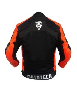 OPEN BOX BARGAINS Protective Riding Gear MotoTech Scrambler Air Motorcycle Riding Jacket - Orange