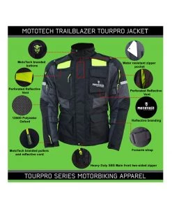 MOTOTECH Protective Riding Gear Trailblazer TourPro Riding Jacket - Level 2