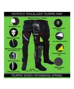 MOTOTECH Protective Riding Gear Trailblazer TourPro Riding Pant V2.0 - Level 2