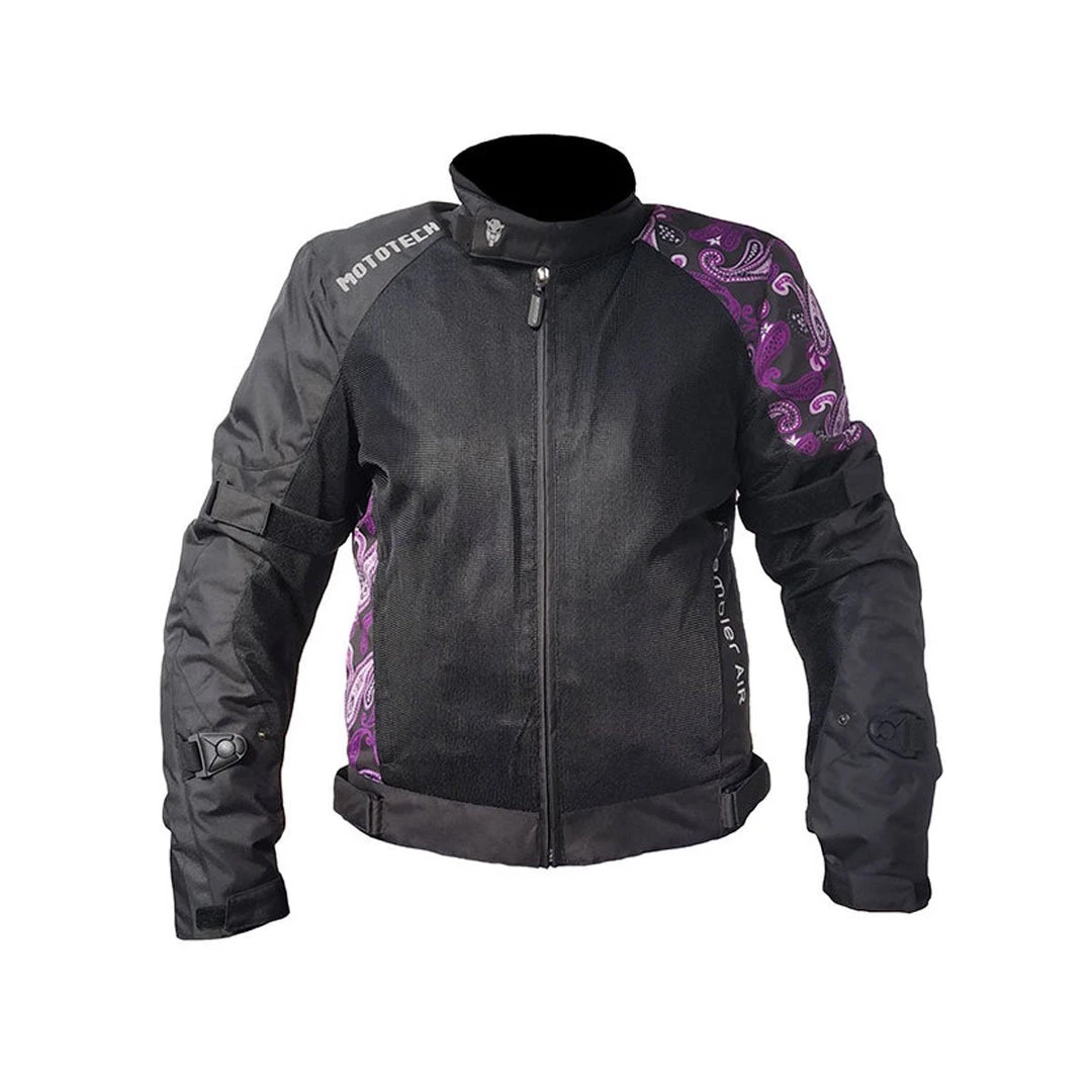 MOTOTECH Protective Riding Gear Scrambler Air Women's Motorcycle Jacket Level 2 - Purple 1 MOTOTECH Protective Riding Gear Scrambler Air Women's Motorcycle Jacket Level 2 - Purple