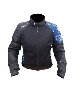 MOTOTECH Protective Riding Gear Scrambler Air Women's Motorcycle Jacket Level 2 - Blue