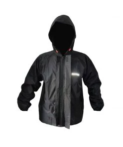 MOTOTECH Lifestyle Motorbiking Apparel Hurricane Rain Overjacket 2.0 - Black