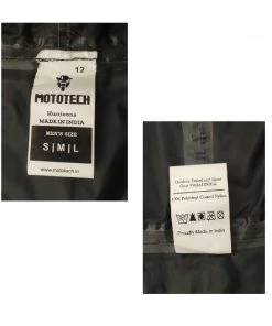 MOTOTECH Lifestyle Motorbiking Apparel Hurricane Rain Overjacket 2.0 - Black