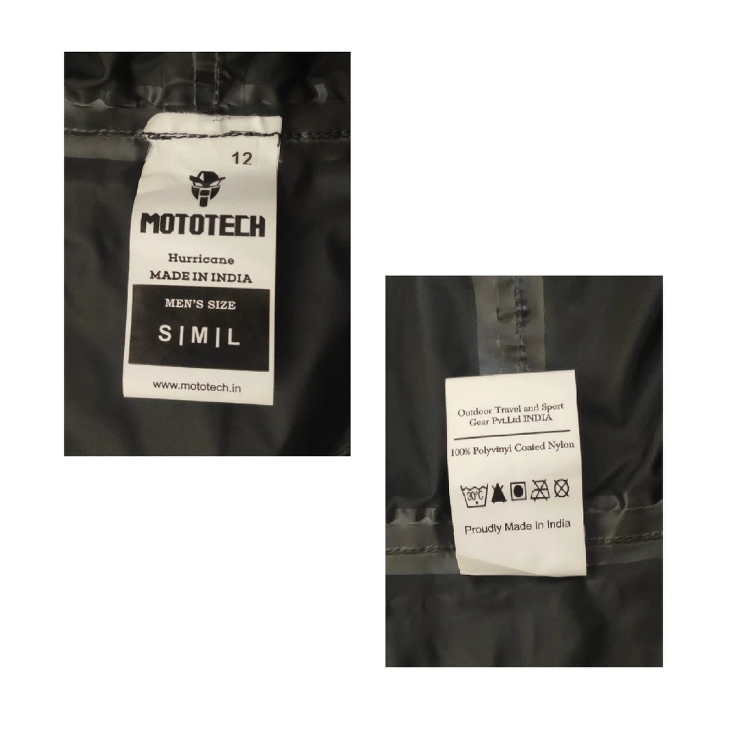 MOTOTECH Hurricane Rain Overjacket 2.0 - Dark Grey Lifestyle Motorbiking Apparel 5 MOTOTECH Hurricane Rain Overjacket 2.0 - Dark Grey Lifestyle Motorbiking Apparel