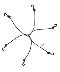 MOTOTECH Reflective Hexapod Bungee Tie-down System - 32" / 80cms - Black
