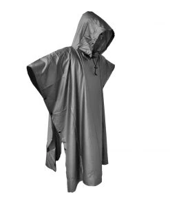 QUIPCO Thunder Rain Poncho - Grey Adventure Travel Clothing