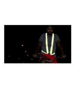 QUIPCO Cycling Accessories Flash Hi Viz Suspenders - Fluo Green