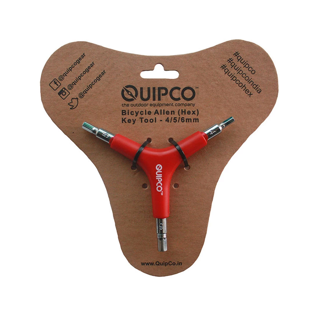 QUIPCO Bicycle Allen (Hex) Key Tool - 4/5/6mm Cycling Accessories 6 QUIPCO Bicycle Allen (Hex) Key Tool - 4/5/6mm Cycling Accessories