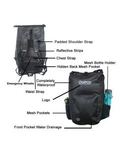 QUIPCO Bungee Tie-downs & Luggage AquaShield Ultimate Waterproof Drybag Backpack - 32L