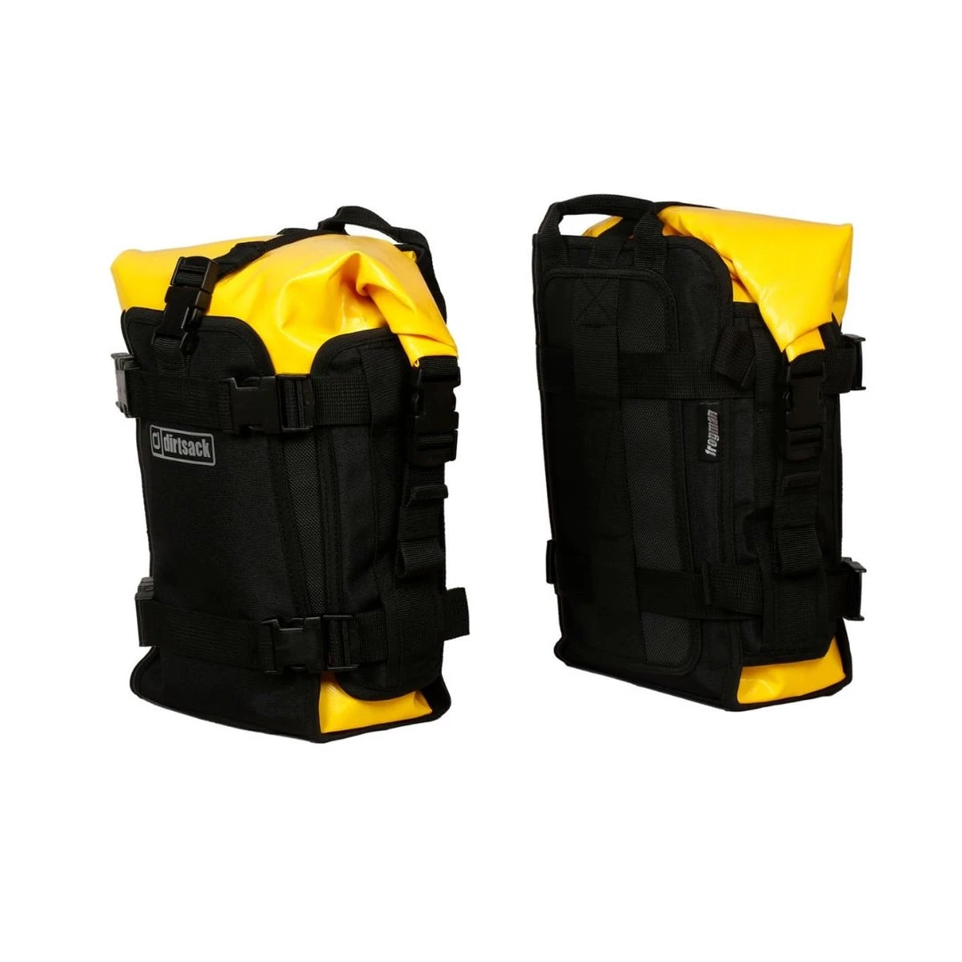 DIRTSACK Frogman Compact Sport - Adventure Crash Bar Bags - One Pair Bungee Tie-downs & Luggage 1 DIRTSACK Frogman Compact Sport - Adventure Crash Bar Bags - One Pair Bungee Tie-downs & Luggage