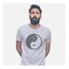 CHRIS CROSS Ying Yang Sprockets T Shirt - White Melange Cycling Apparels And Gloves