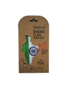 QUIPCO All Products India Flag Patch - Embroidered With Coloured Borders