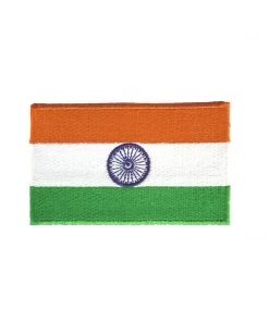 QUIPCO All Products India Flag Patch - Embroidered With Coloured Borders